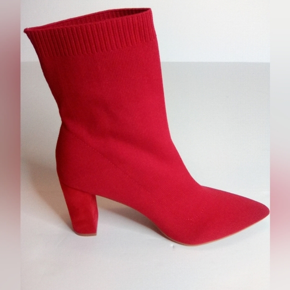 Women's Newbella Mousse Fit Knit Comfort Chunky Heel Ankle Boots. Sz.10 - Picture 8 of 16